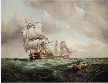 Seascape, boats, ships and warships. 11